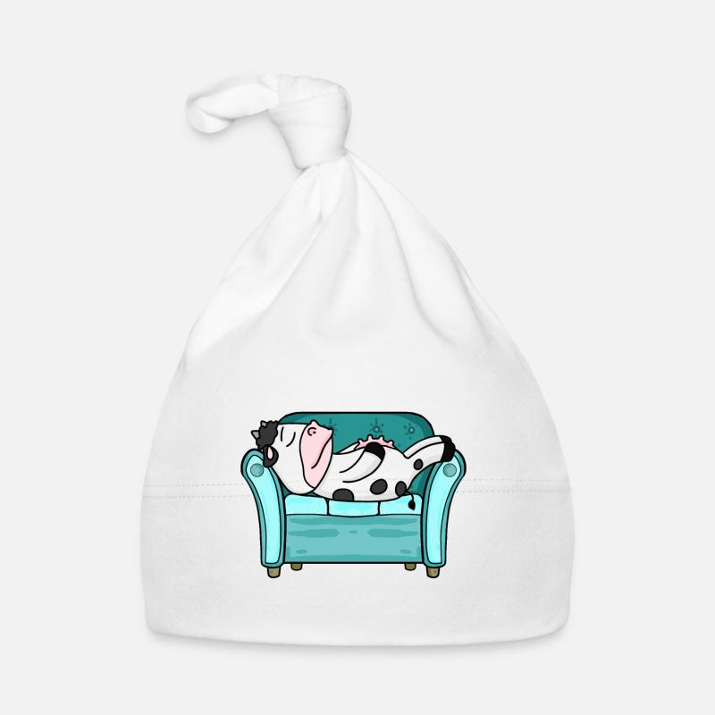 Lit de vache Couché Sommeil Sommeil Bonnet bio Bébé