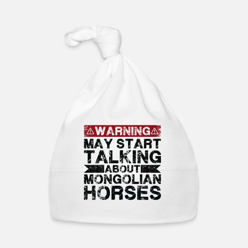 Talking about Mongolian horse Organic Baby Cap