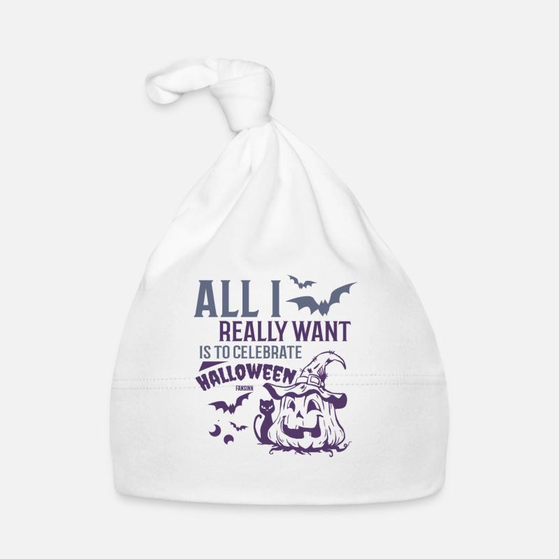 Je veux célébrer Halloween Bonnet bio Bébé