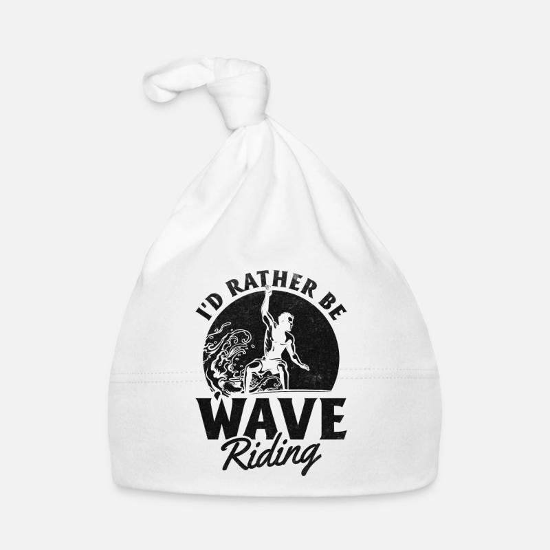 Surfer - I’d Rather Be Wave Riding - Surf Bonnet bio Bébé