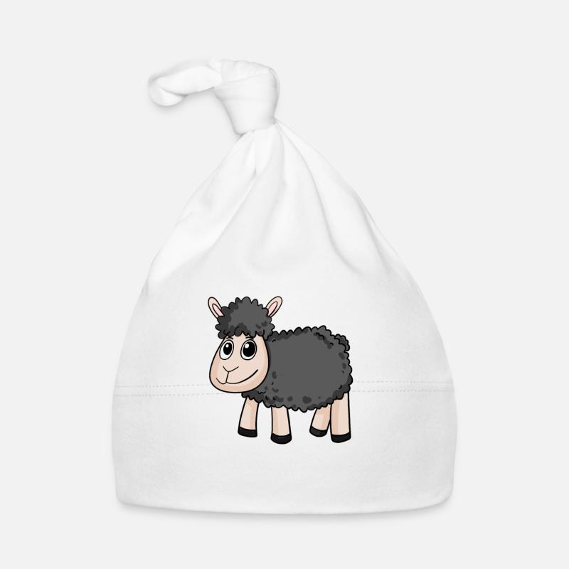 Schwarzes Schaf Baby Bio-Mütze