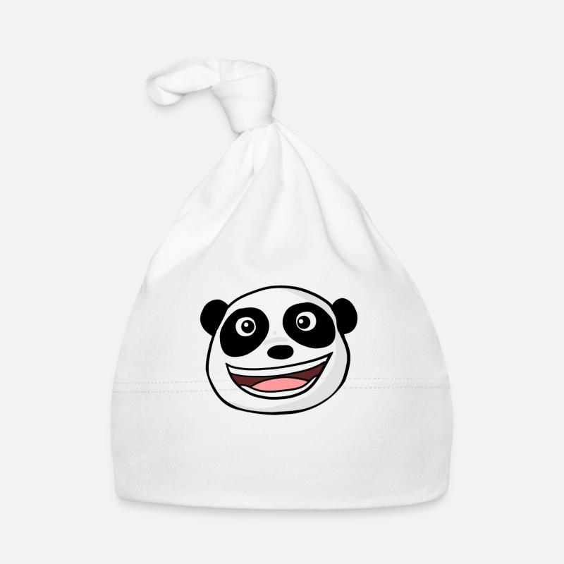 Panda Head Organic Baby Cap