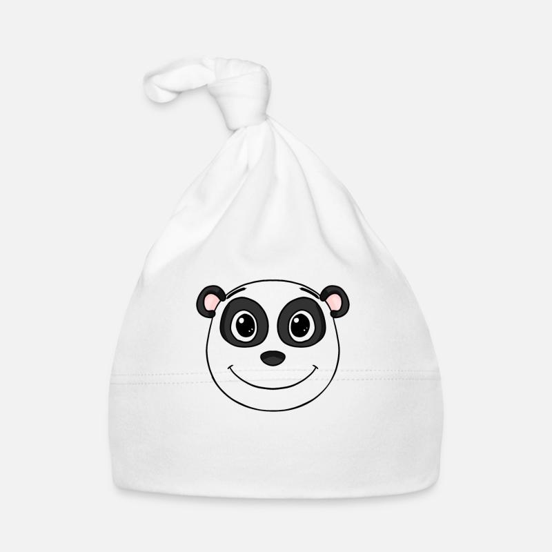 Panda Head Bear Cute Organic Baby Cap