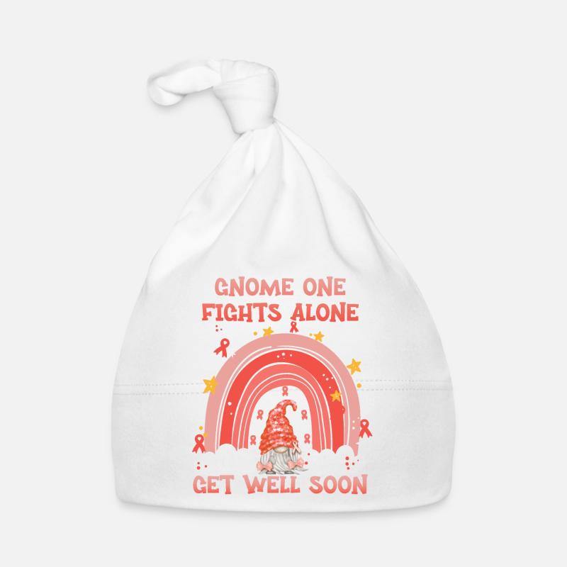 Gnome One Fights Alone Gebärmutterkrebs Baby Bio-Mütze