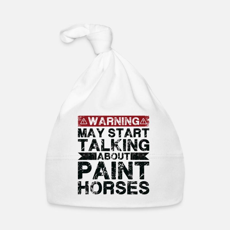 Über Lackpferd Sprechen Baby Bio-Mütze