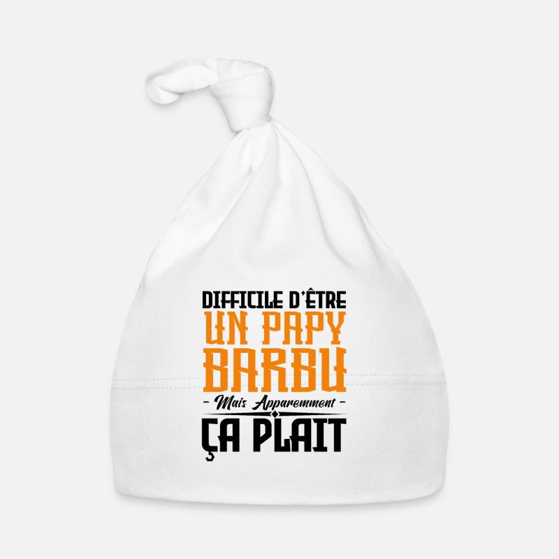 papy barbu, citations barbe, Idée cadeau papy Bonnet bio Bébé