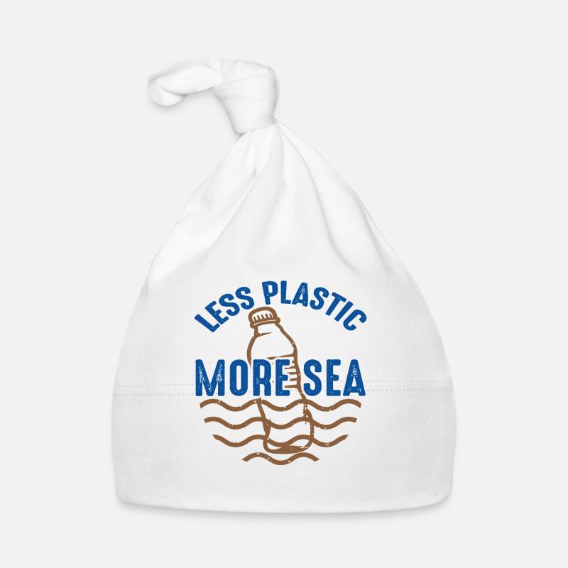Less Plastic More Seas Earth Day Quotes Organic Baby Cap