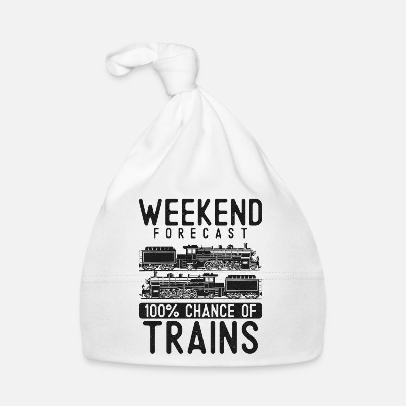 Steam Train Driver Trainspotting Organic Baby Cap