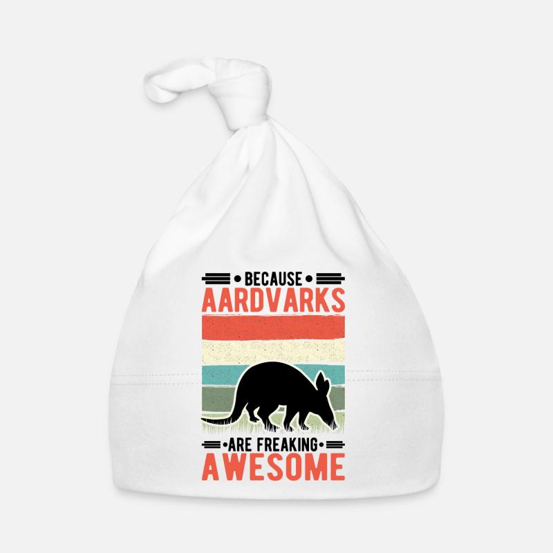 Because Aardvarks are freaking awesome Erdferkel Baby Bio-Mütze