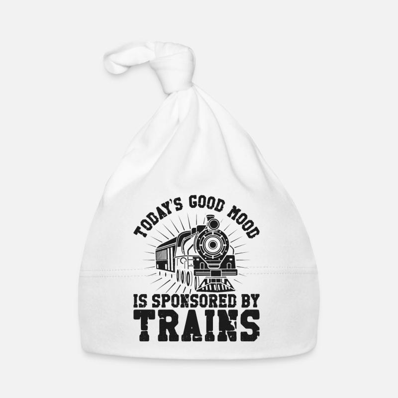 Steam Train Driver Trainspotting Organic Baby Cap