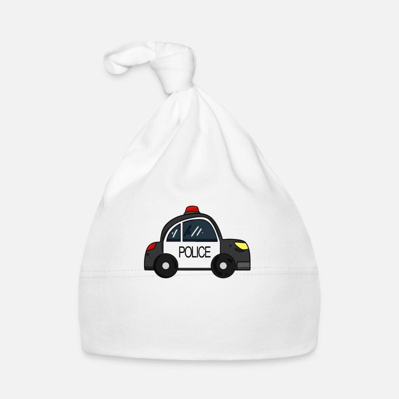 Polizei Auto Baby Bio-Mütze