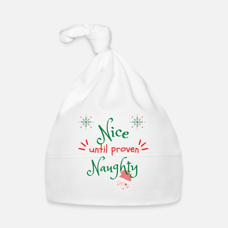 Nice until proven naughty - Christmas Baby Bio-Mütze