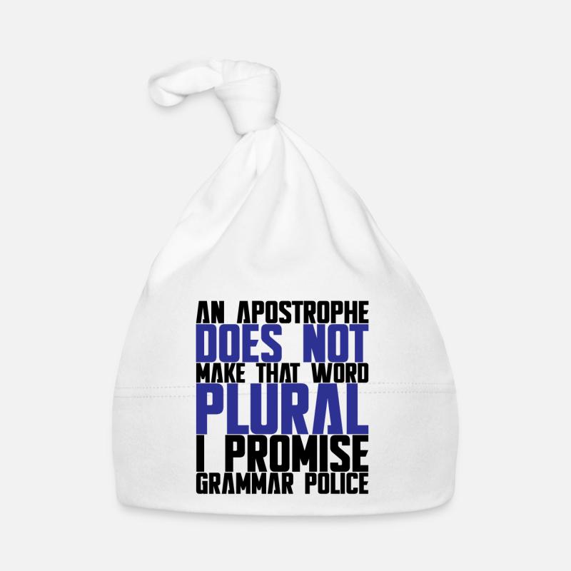 An Apostrophe Does Not Make That Word Plural 1 Organic Baby Cap