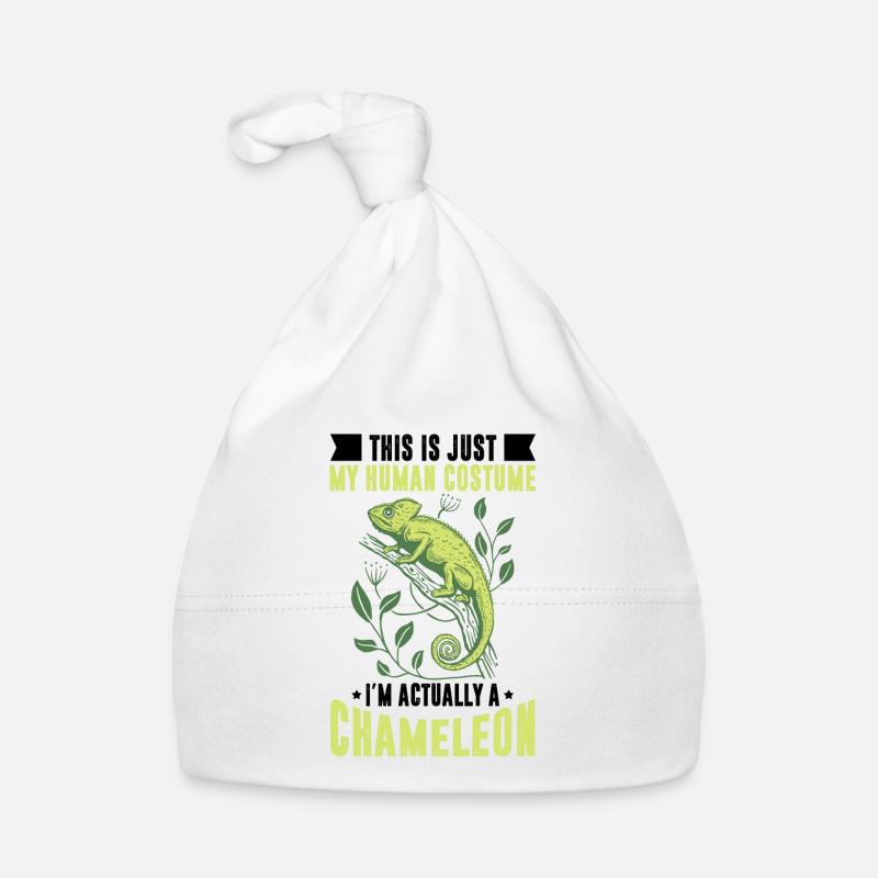 Human Costume Chameleon Lizard Reptile Organic Baby Cap