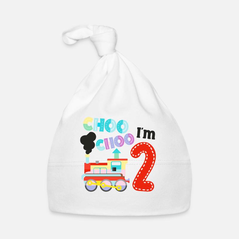 Steam Train Driver Trainspotting Organic Baby Cap