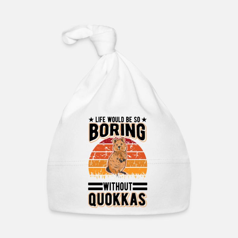 Quokka Cadeau Kangourou à queue courte Bonnet bio Bébé