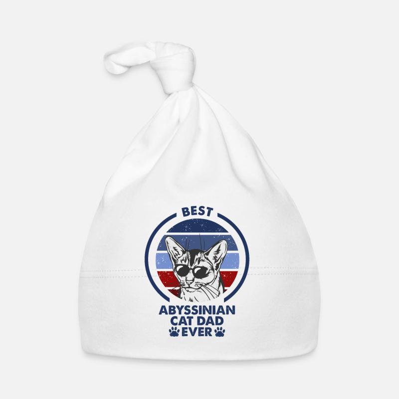 Cat Dad - Abessinische Katze Baby Bio-Mütze