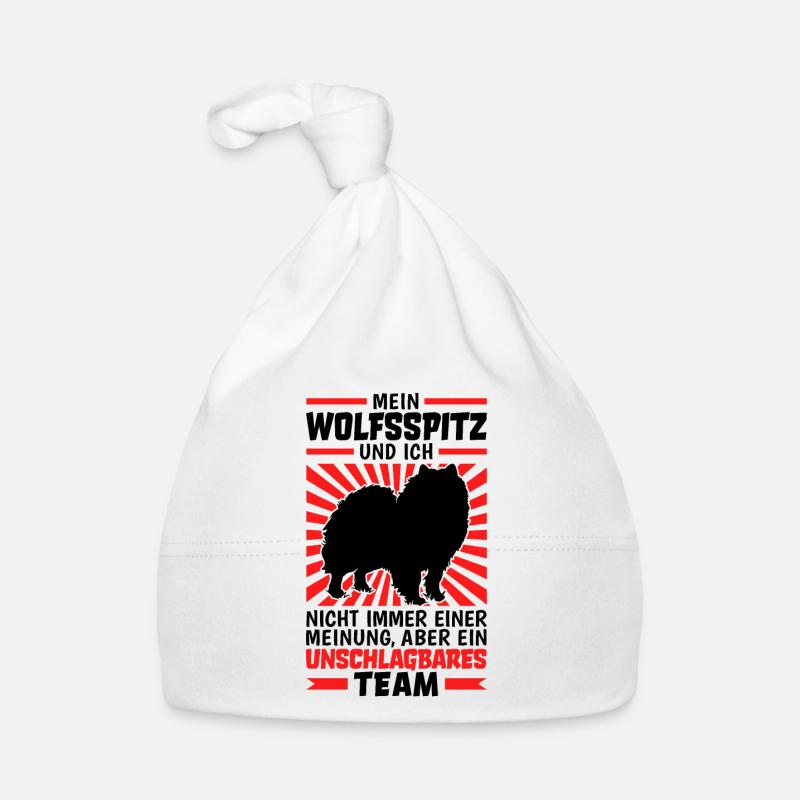 Wolfsspitz unschlagbar deutscher Spitz Keeshond Baby Bio-Mütze