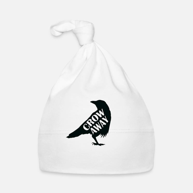Crow away Crow Raven Bird Environment and Nature Organic Baby Cap