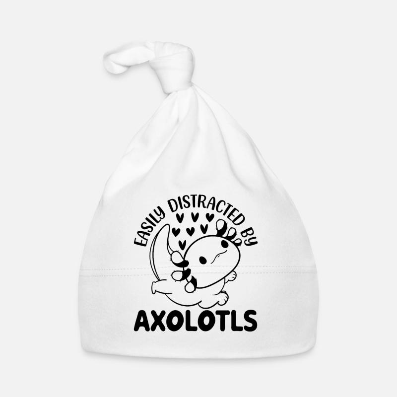 Axolotl facilement distrait par Axolotls mignon Axolotl Bonnet bio Bébé