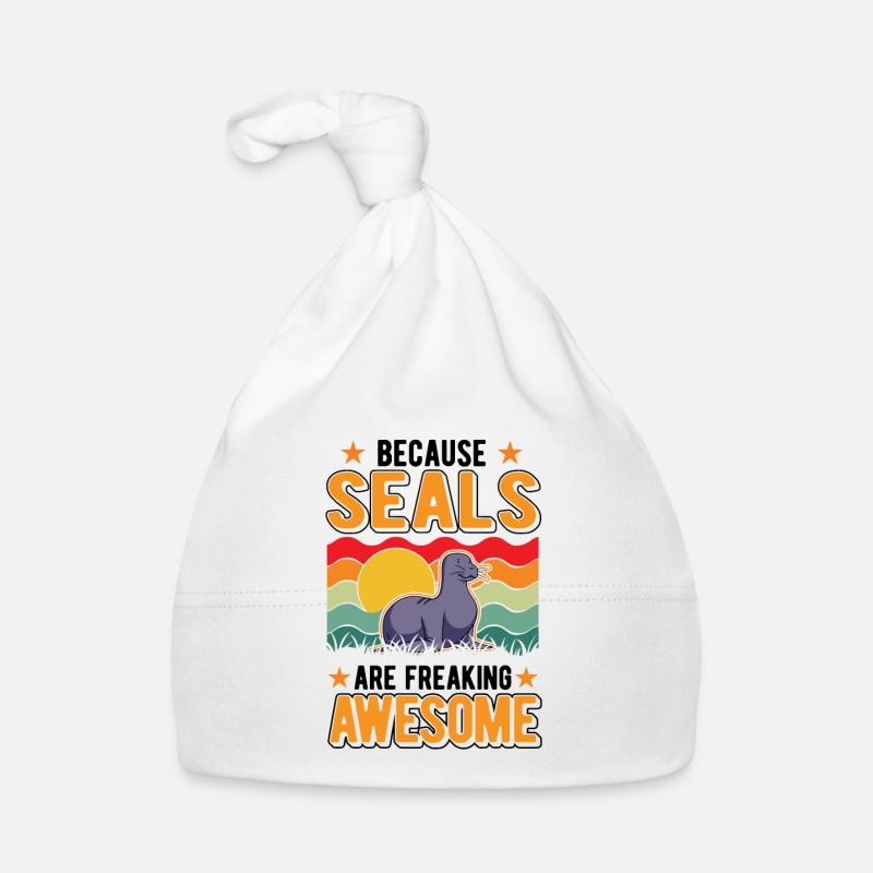 Robbe Cadeau Lion de mer Bonnet bio Bébé