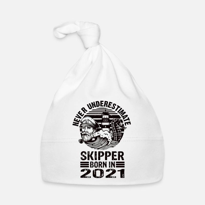 Never Underestimate Skipper born in 2021 Baby Bio-Mütze