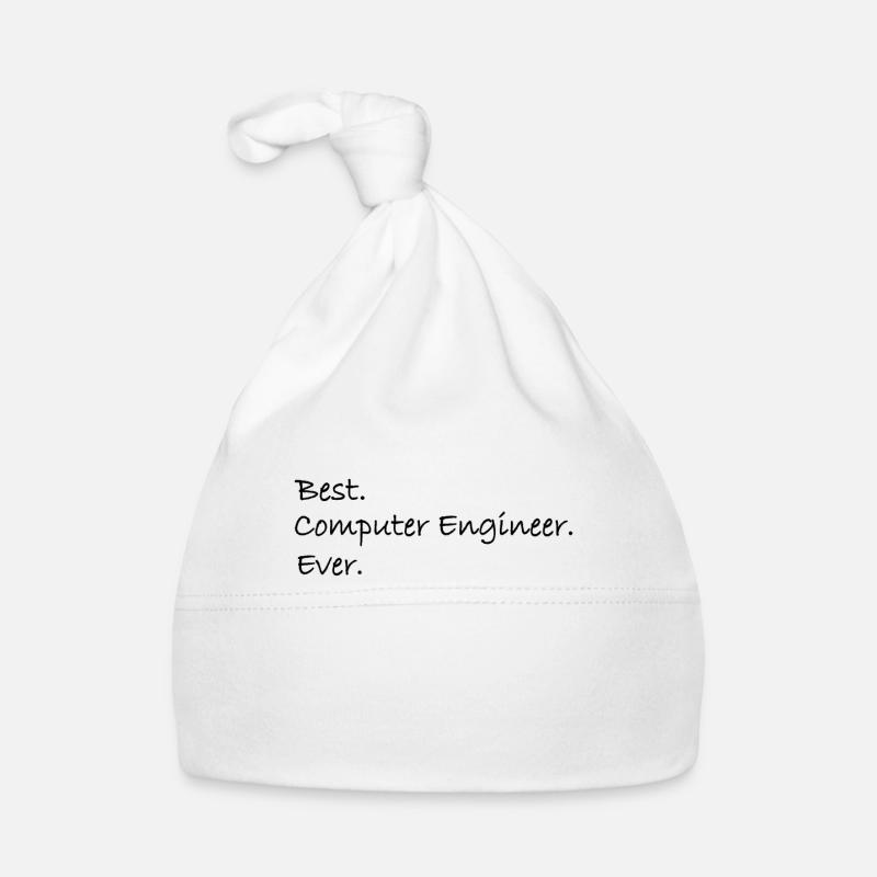 informatique , informaticien , ordinateur , geek - Bonnet bio Bébé - blanc