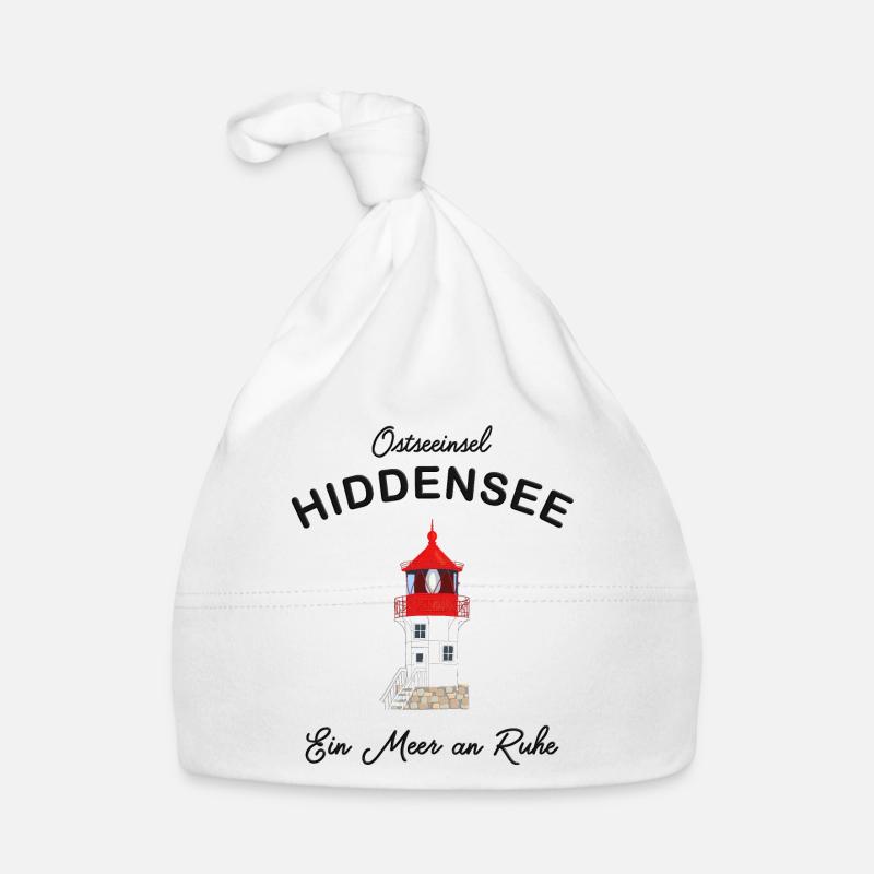 Hiddensee, ein Meer an Ruhe, Leuchtturm Gellen Baby Bio-Mütze