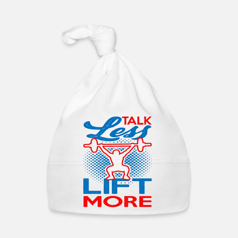 Talk Less Lift More 9 Organic Baby Cap
