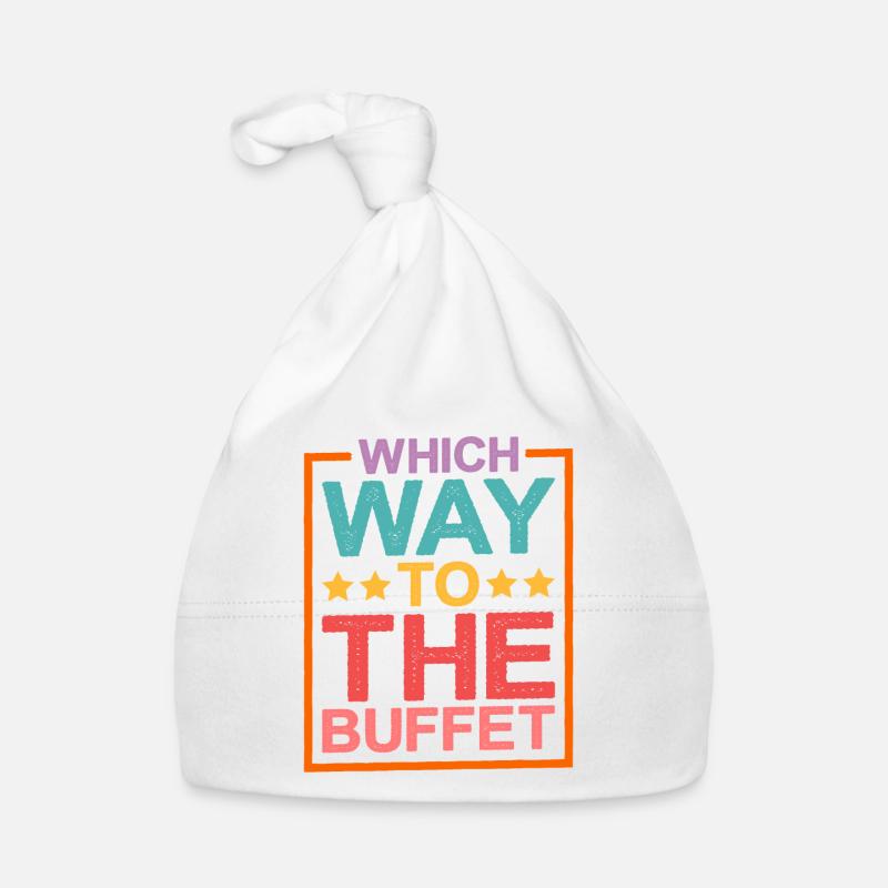 Which Way To The Buffet 15 Organic Baby Cap