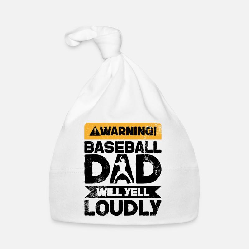 Warnung Wird Schreien - Baseballvater Baby Bio-Mütze