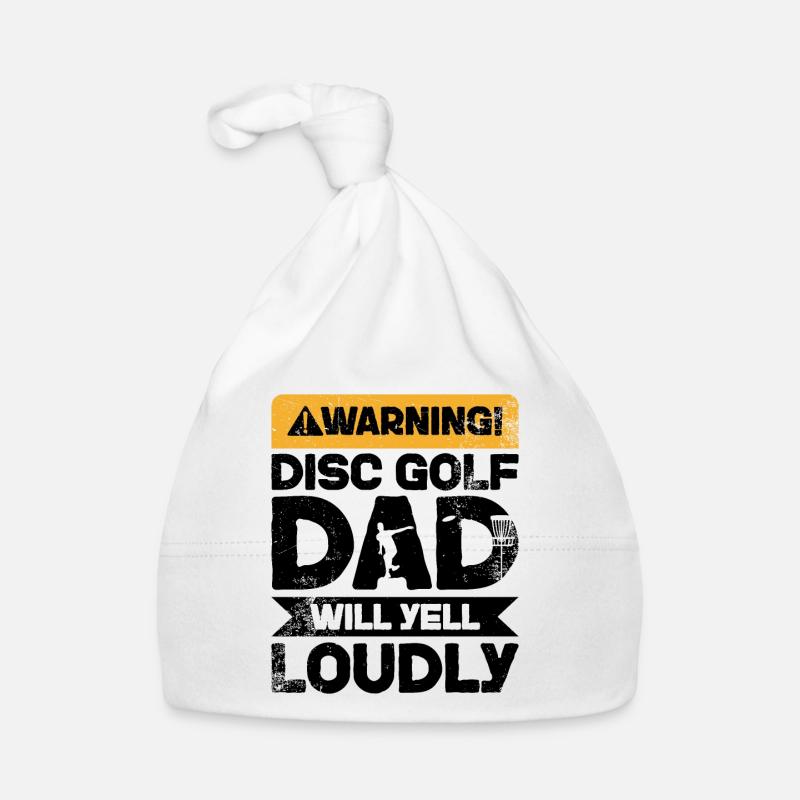 Warnung Schreien - Disc Golf Dad Baby Bio-Mütze