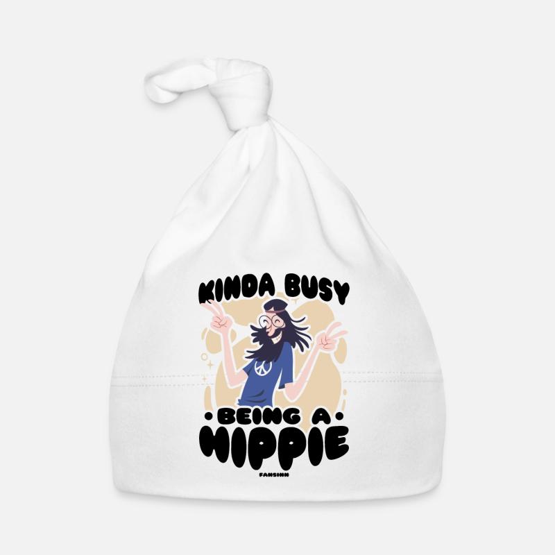 Hippie - Bonnet bio Bébé - blanc