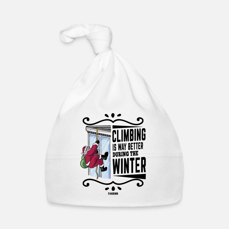 Climbing Mountain Alps Nature Climbing Gift - Organic Baby Cap - white