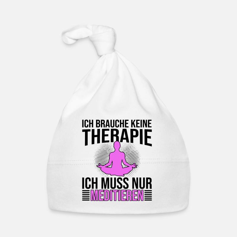 Meditation Therapie Spruch Baby Bio-Mütze