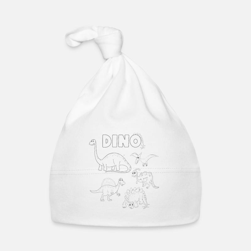 Dinosaurs to color Dino gift Stegosaurus Organic Baby Cap