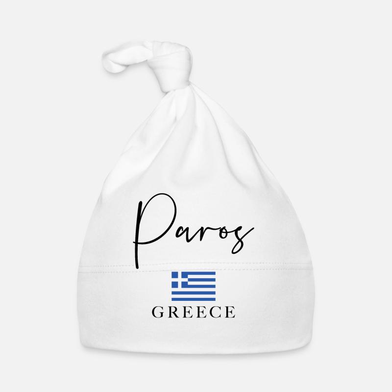Grèce Flag Holidays - Île de Paros Bonnet bio Bébé