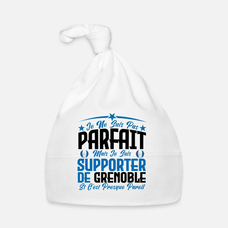 je ne suis pas parfait, supporteur de Grenoble. Bonnet bio Bébé