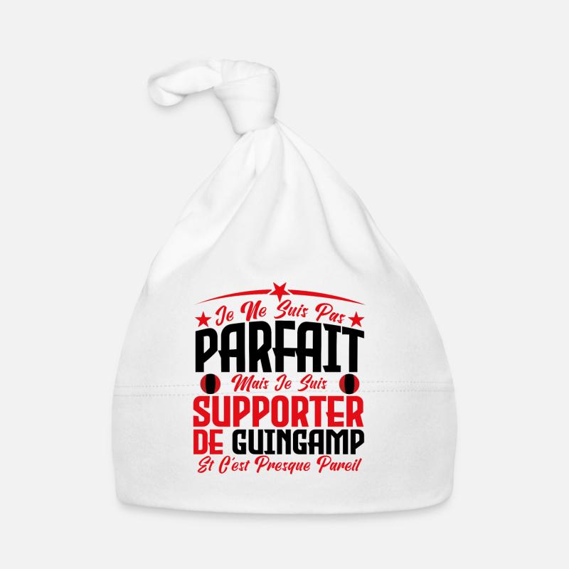 je ne suis pas parfait, supporteur de Guingamp. Bonnet bio Bébé
