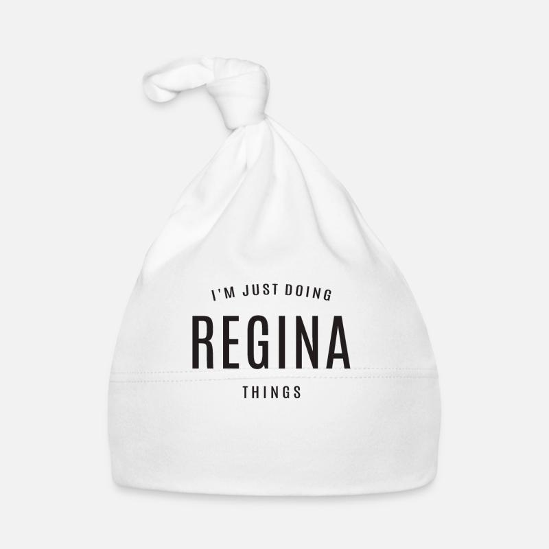 I'm Just Doing Regina Things Personalized Name Organic Baby Cap
