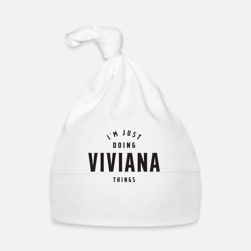 I'm Just Doing Viviana Things Personalized Name Organic Baby Cap