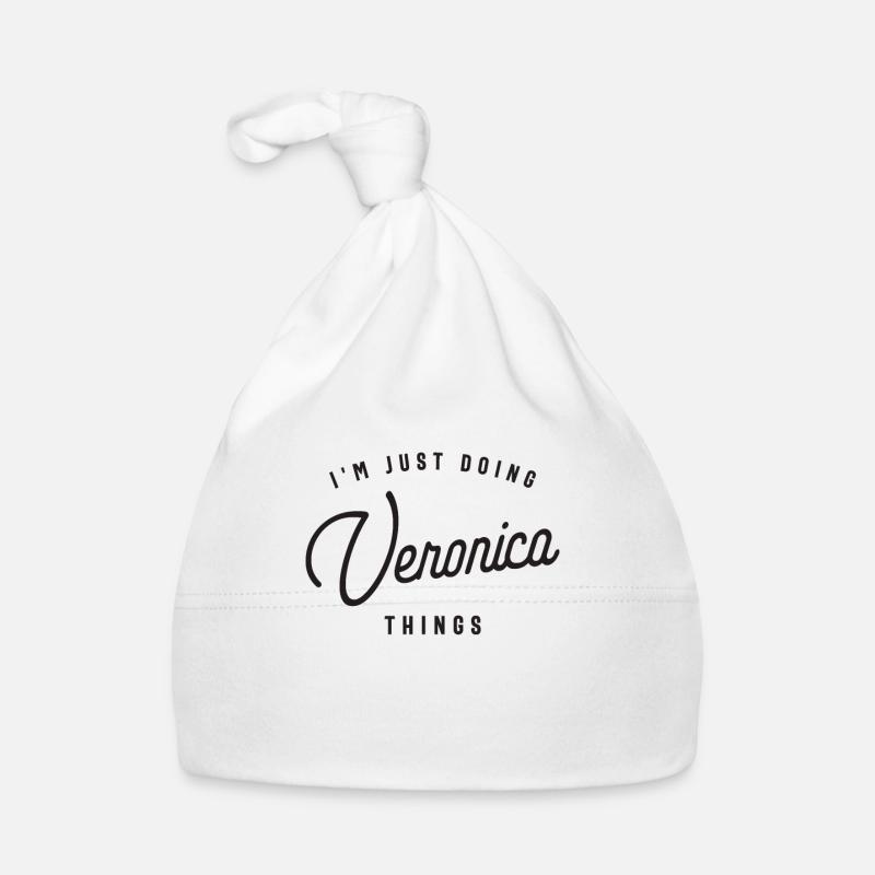 I'm Just Doing Veronica Things Personalized Name Organic Baby Cap