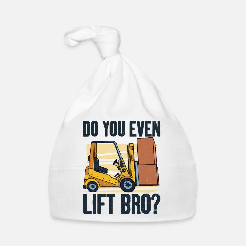 Lift Bro Forklift Driver Operator Warehouse Organic Baby Cap