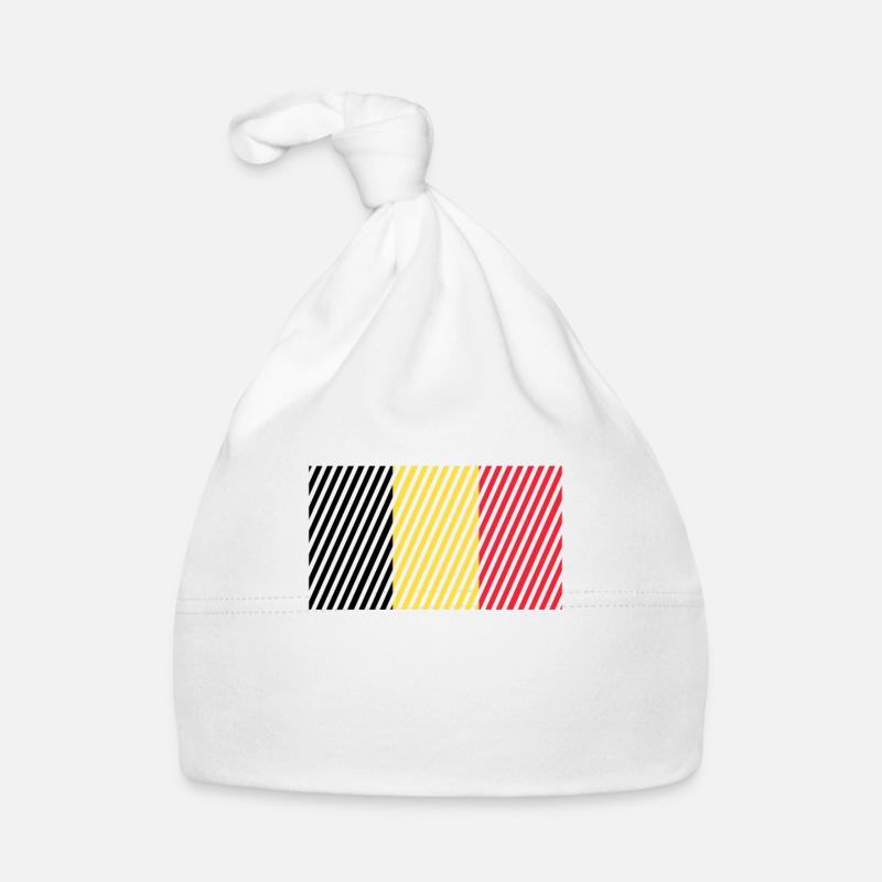 Drapeau de la Belgique Bonnet bio Bébé