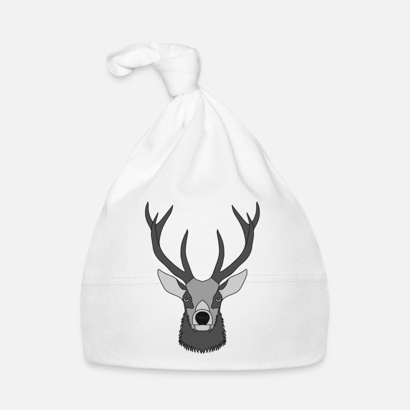 Bois de cerf rouge avec bois de cerf Bonnet bio Bébé