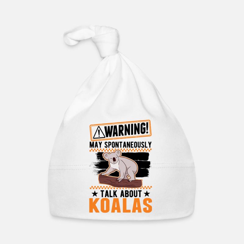 Warning Koala lover Koala Bear Organic Baby Cap