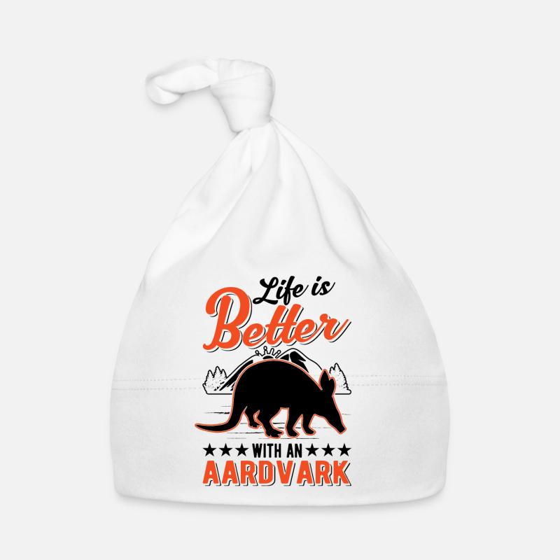 Life is better with an Aardvark Erdferkel Baby Bio-Mütze