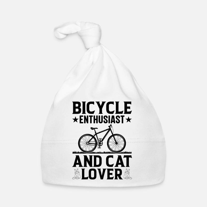 VTT, cycliste, passionné de vélo et chat Bonnet bio Bébé