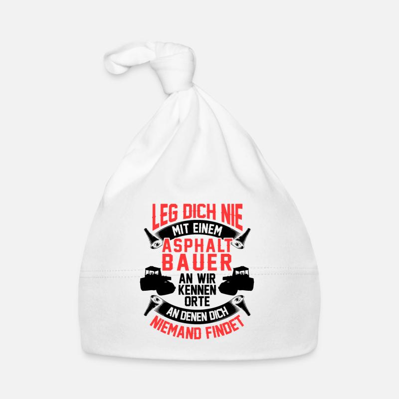 Asphaltbauer kennen Orte Straßenbauer Baby Bio-Mütze