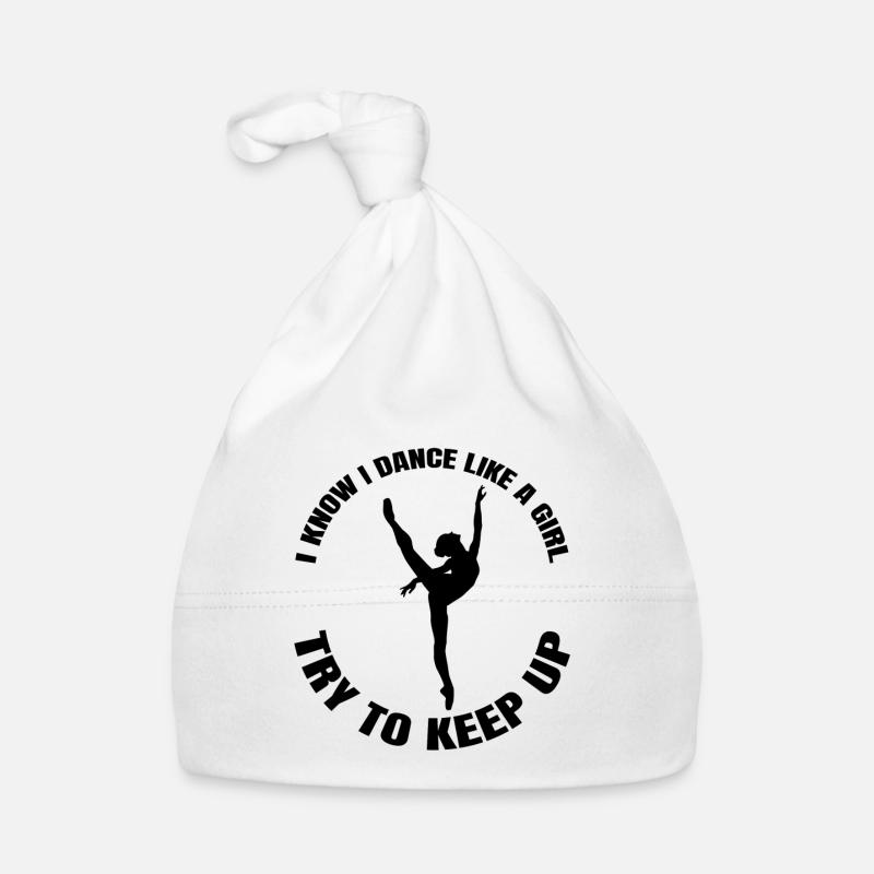 Ballet Dancer Dance Class Gift Dance Ballerina - Bonnet bio Bébé - blanc